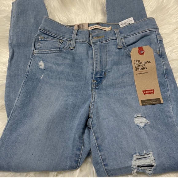 NWT Levi’s 720 High Rise Skinny Jeans - 24 - Picture 4 of 9